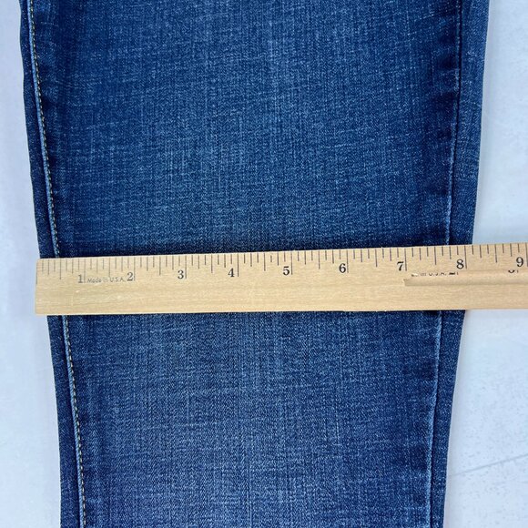 Levi's Jeans Women's 32 721 High Rise Skinny Fit Dark Blue Faded Stretch Denim - Picture 13 of 16